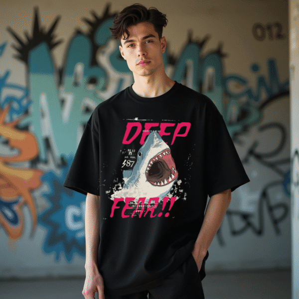 Unisex Oversized (Deep Fear Shark) Classic T-Shirt