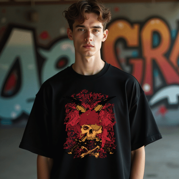 Unisex Oversized (Red Pirates) Standard T-Shirt