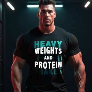 Unisex Oversized (Heavy Wheights And Protein Shakes) T-Shirt